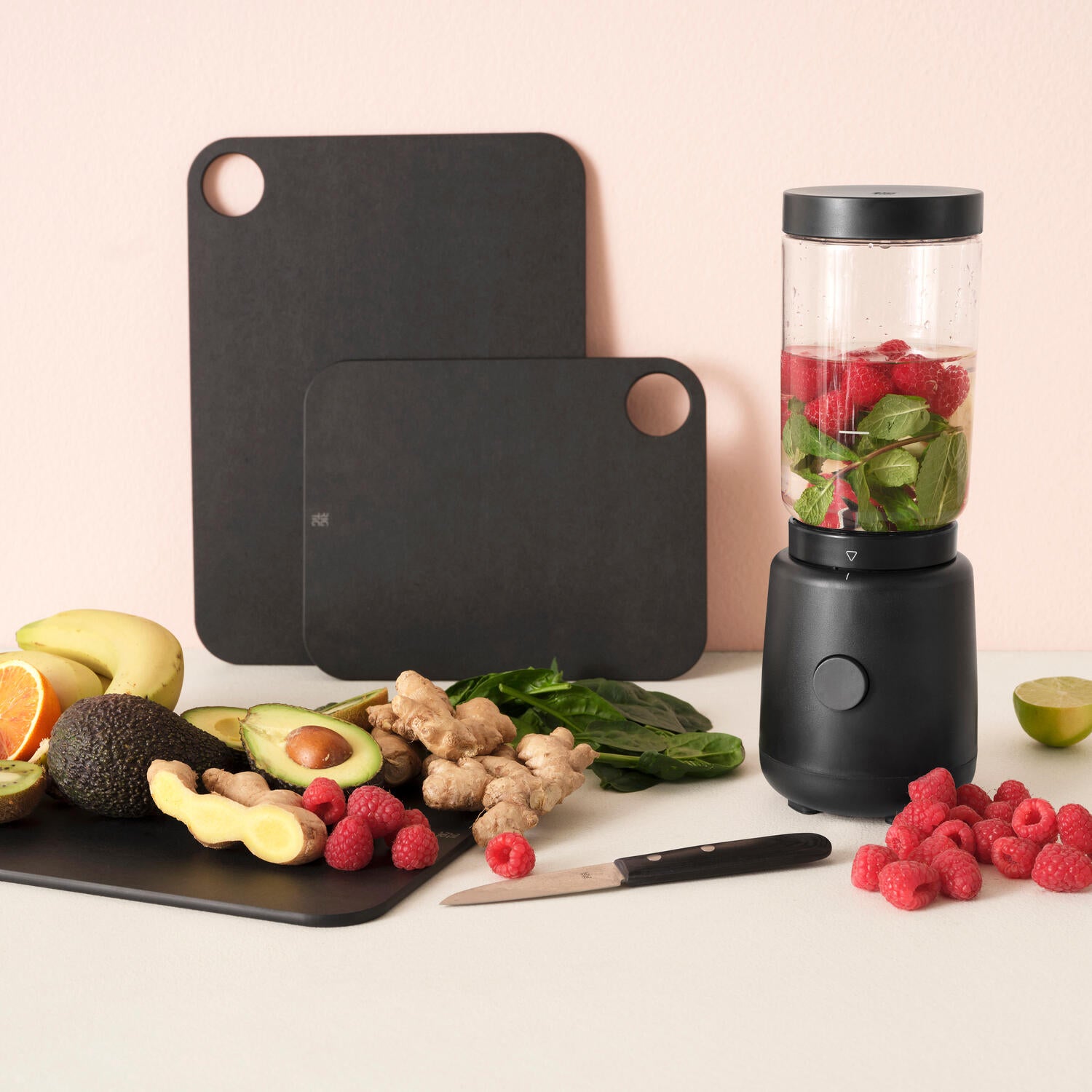 CUT-IT skærebræt, sort - 23,5 cm.